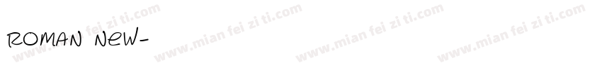 roman new字体转换
